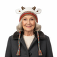 🎅Precio sorpresa: ¡solo 9,99 $!🎄🦌Cuernos navideños de punto hechos a mano 2 en 1 (gorro/bolso)🧶
