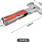 Herramienta multifuncional de martillo de garra portátil 16 en 1 para vehículos, hogar y senderismo.