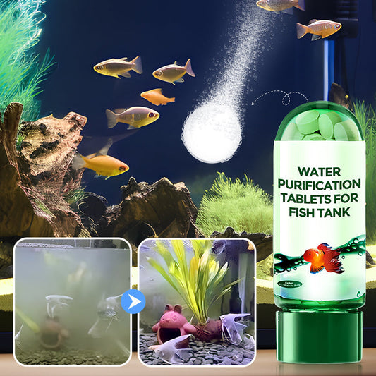 Potente tableta purificadora de agua para acuarios