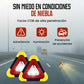 Luz solar de emergencia triangular de advertencia en carretera 2 en 1