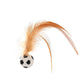 Pelota Interactiva para Gatos con Pluma