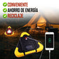 Luz solar de emergencia triangular de advertencia en carretera 2 en 1