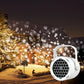 Proyector de Copos de Nieve 3D ❄️✨ Iluminación LED Giratoria para Navidad