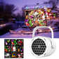 Proyector de Copos de Nieve 3D ❄️✨ Iluminación LED Giratoria para Navidad