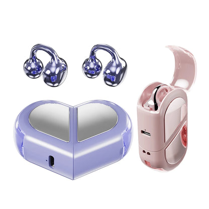 🎧 Auriculares Bluetooth con diseño de corazón giratorio – estilo y potencia en uno