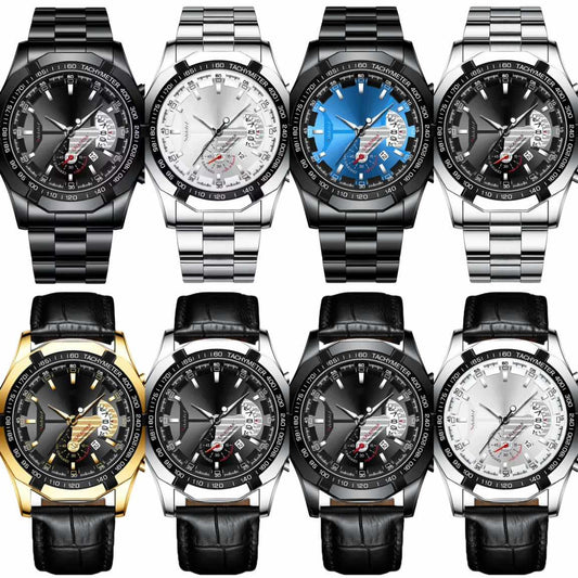 🎁Compra 1 y llévate 1 gratis🎁Reloj de cuarzo de 47 mm con multifunción para hombre