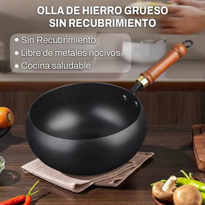 🔥Venta caliente 50% de descuento🔥en olla de hierro gruesa sin recubrimiento