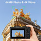 Cámara digital con pantalla giratoria 4K HD✈️32 GB-64 GB, envío gratuit