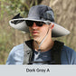 Sombrero de Pesca de Ala Ancha con Ventilador de Energía Solar & Carga USB