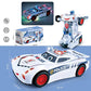 [El mejor regalo para los niños] Coche de juguete eléctrico universal de la policía de la deformación