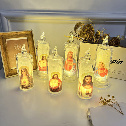 Jesus LED Prayer Candle