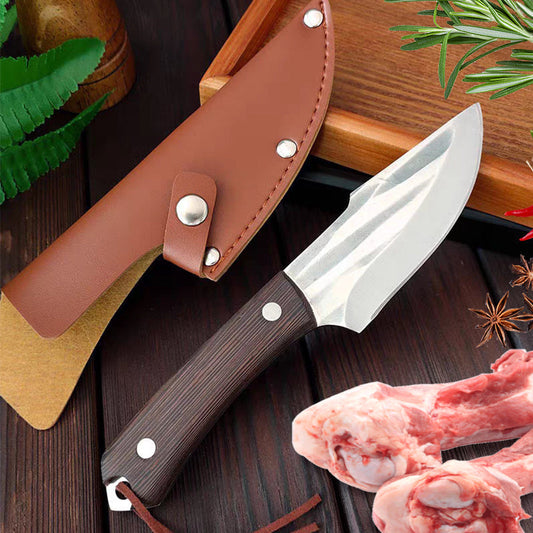 Cuchillo para carnicero (con funda de cuero)