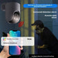 Cámara de vigilancia inteligente de 360° resistente al agua con visión nocturna a todo color