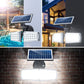 Luces Solares con Sensor de Movimiento para Exteriores - 2 Cabezales de Luz Ajustables
