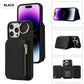 Funda para teléfono a prueba de golpes con cordón, anillo y bolsillo para tarjetas