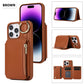 Funda para teléfono a prueba de golpes con cordón, anillo y bolsillo para tarjetas