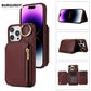 Funda para teléfono a prueba de golpes con cordón, anillo y bolsillo para tarjetas