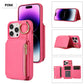 Funda para teléfono a prueba de golpes con cordón, anillo y bolsillo para tarjetas