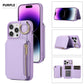 Funda para teléfono a prueba de golpes con cordón, anillo y bolsillo para tarjetas