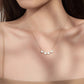 Collar de Trébol de Cuatro Hojas en Forma de Corazón 2 en 1