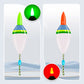 Juego de flotadores de pesca electrónicos que brillan de noche y cambian de color