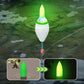 Juego de flotadores de pesca electrónicos que brillan de noche y cambian de color