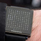 Reloj electrónico cuadrado impermeable para hombre con correa de acer