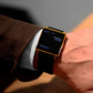 Reloj electrónico cuadrado impermeable para hombre con correa de acer