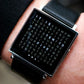 Reloj electrónico cuadrado impermeable para hombre con correa de acer