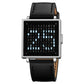 Reloj electrónico cuadrado impermeable para hombre con correa de acer