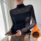 Top de malla de cuello alto para mujer