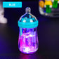 Encendedor de llama rosa en forma de botella de lech