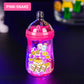 Encendedor de llama rosa en forma de botella de lech