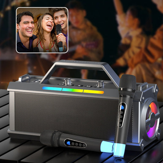 Altavoz Karaoke Bluetooth de 200 W con micrófono inalámbric