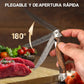 🔥Big Sale 50% OFF🔥🗡️Folding cuchillo con mango de madera para trabajo, senderismo y camping⛺
