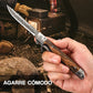 🔥Big Sale 50% OFF🔥🗡️Folding cuchillo con mango de madera para trabajo, senderismo y camping⛺