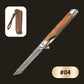 🔥Big Sale 50% OFF🔥🗡️Folding cuchillo con mango de madera para trabajo, senderismo y camping⛺