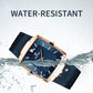 Reloj de cuarzo con correa de malla cuadrada ultrafina para hombre