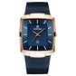 Reloj de cuarzo con correa de malla cuadrada ultrafina para hombre