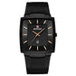Reloj de cuarzo con correa de malla cuadrada ultrafina para hombre