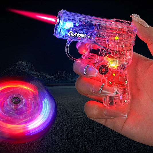 Encendedor giratorio LED intermitente transparent