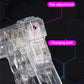 Encendedor giratorio LED intermitente transparent