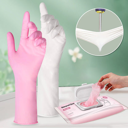 Guantes impermeables desechables para la limpieza de cocinas