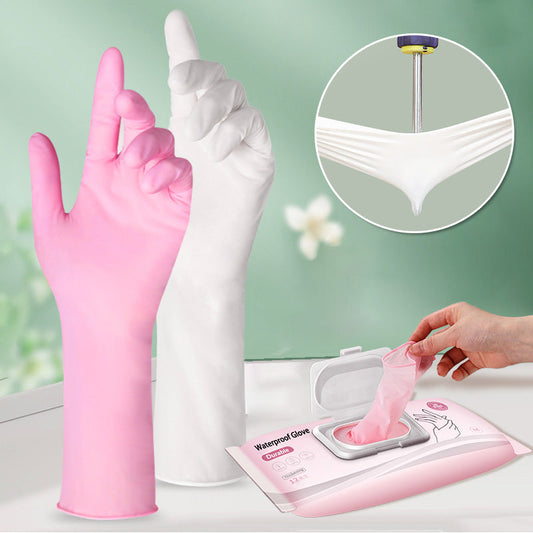 Guantes impermeables desechables para la limpieza de cocinas