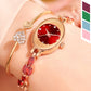Reloj con pulsera de circonitas de colores para mujer
