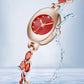 Reloj con pulsera de circonitas de colores para mujer