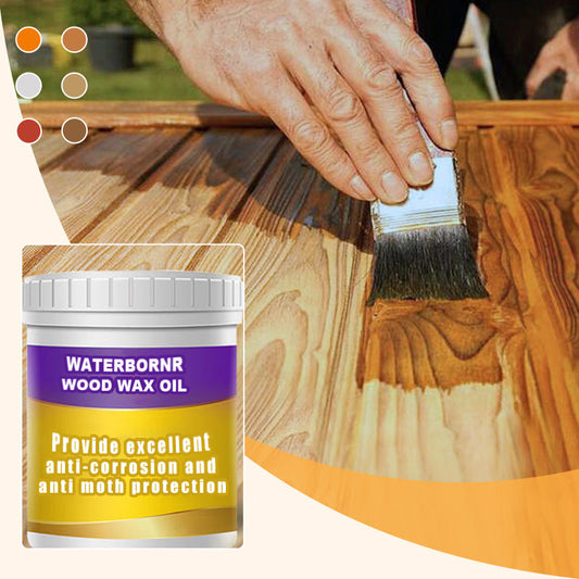 Aceite de cera al agua para madera