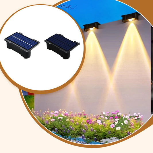 Luces solares impermeables para vallas y decoración de exteriores