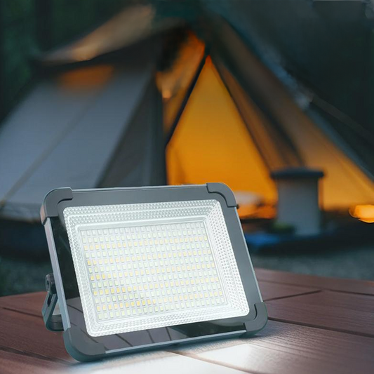 💡Foco inundable LED portátil y multifuncional alimentado por energía solar
