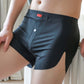 Boxers transpirables para hombre con bragueta con botone